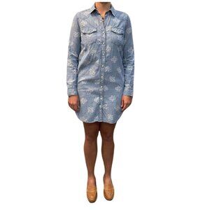 GAP Western Chambray Shirt Dress – Size XS